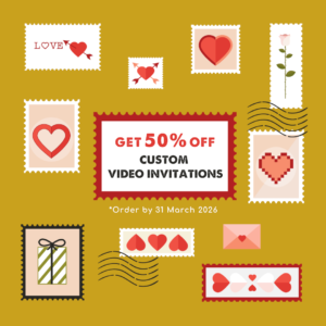 Get 50% Off Custom Video Invitations